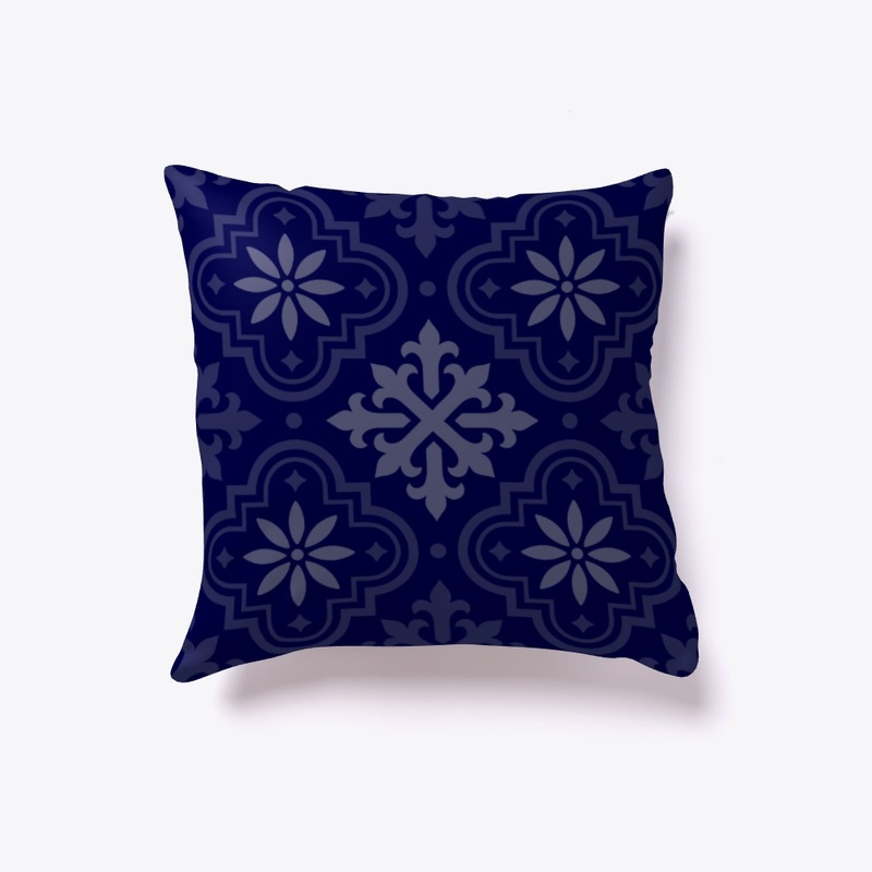 European Blue Pillow