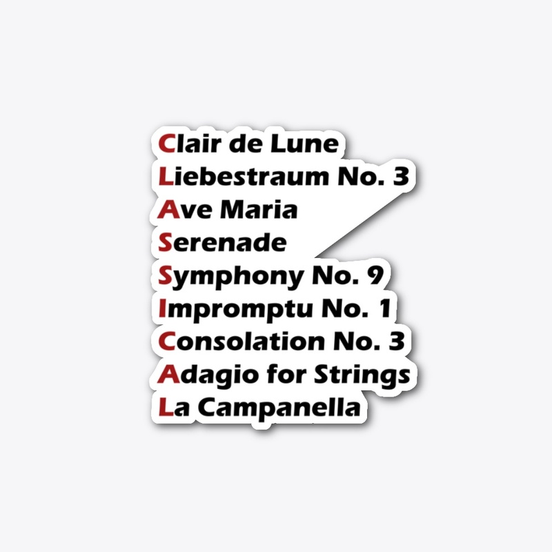 A List of Famous Classical Pieces