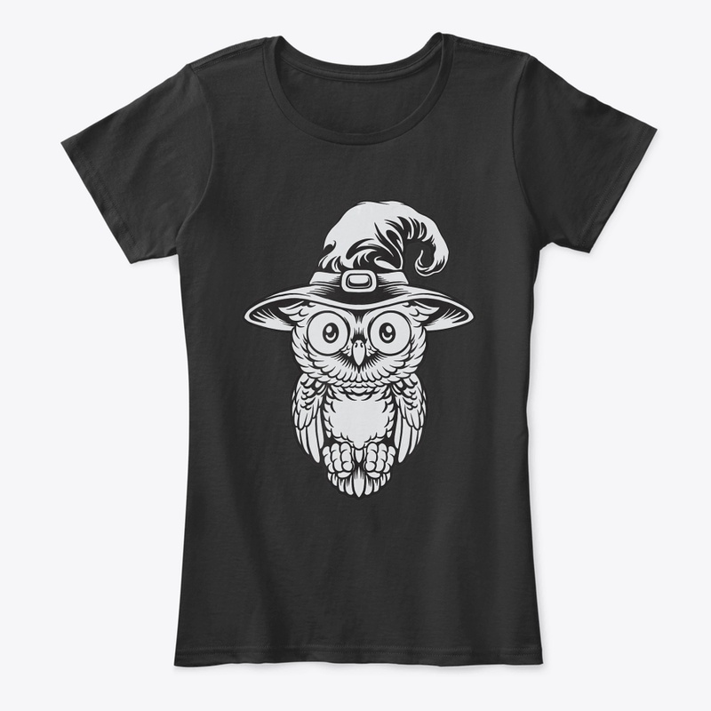 Halloween Owl In Witch Hat T Shirt