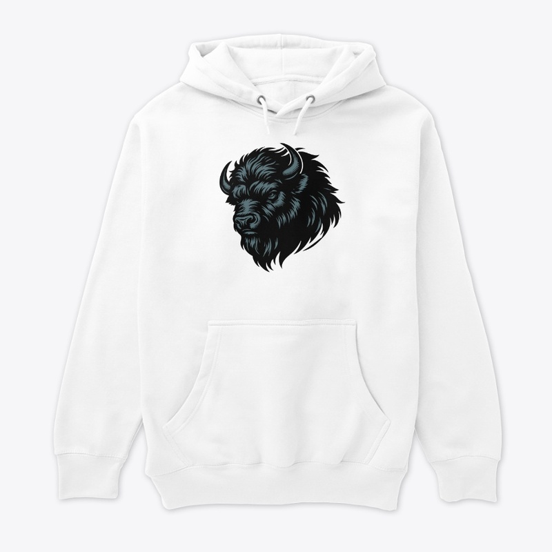 Fierce Angry Bison Graphic