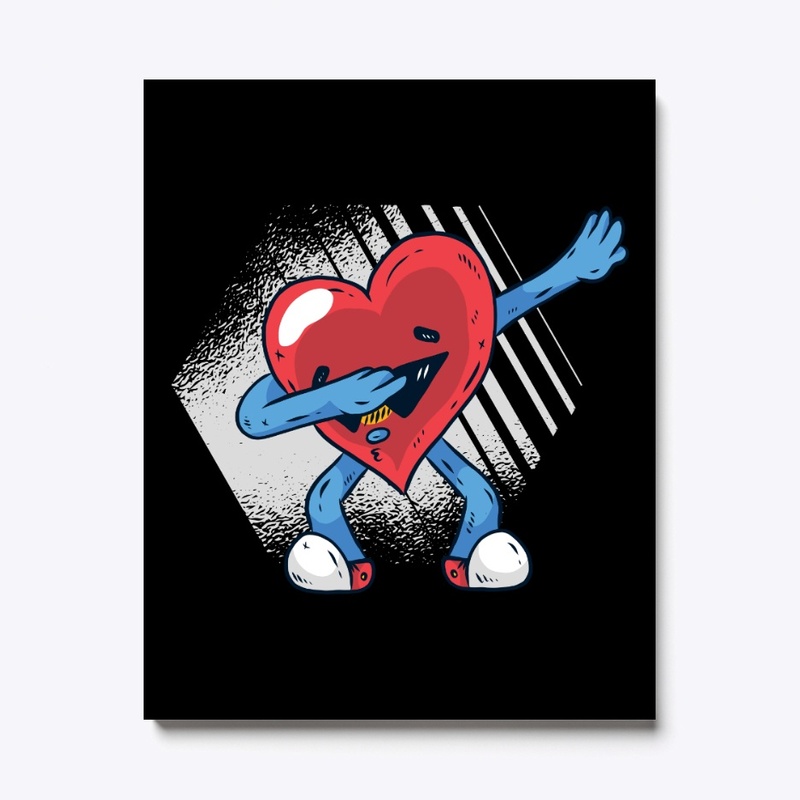 Dabbing Heart Dab Valentines Day Gift
