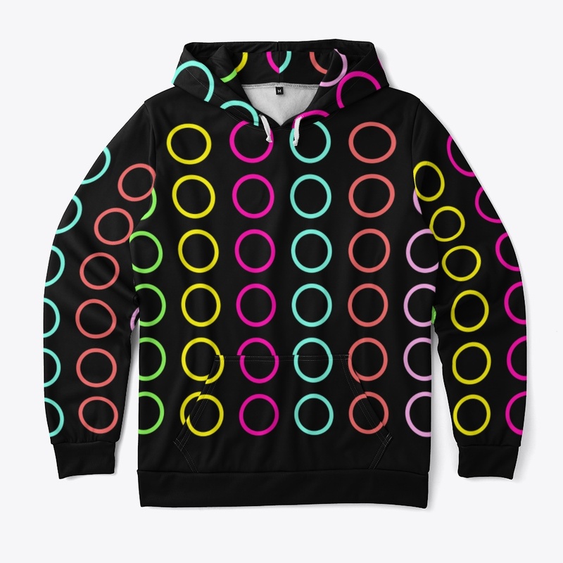 Multi Color Rings Hoodie