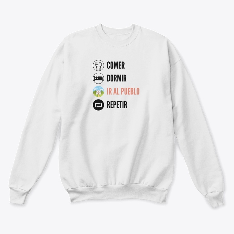 Comer, Dormir, Ir al pueblo, Repetir