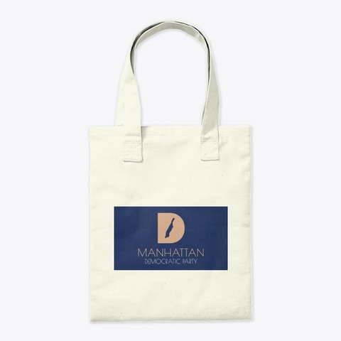 Manhattan Dems Natural T-Shirt Back