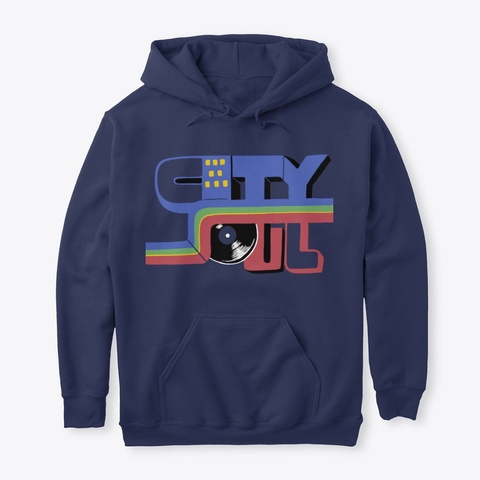 City Soul Navy Camiseta Front