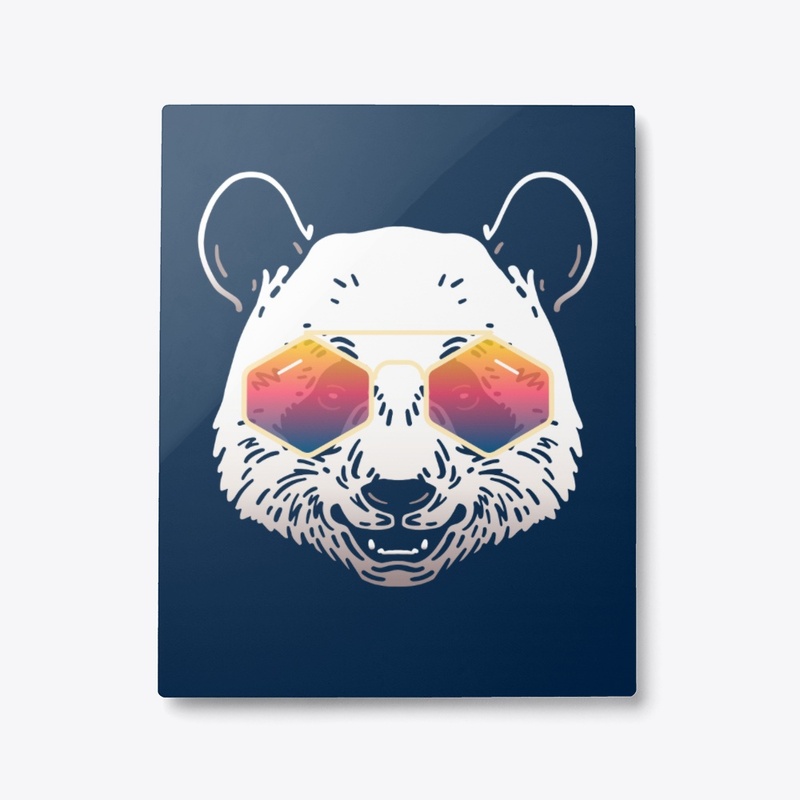Cute Panda in Sunglasses (Colored+sg03)