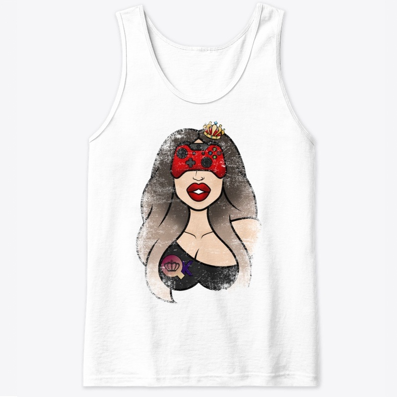 QueenieKris Game Queen Logo Distressed W