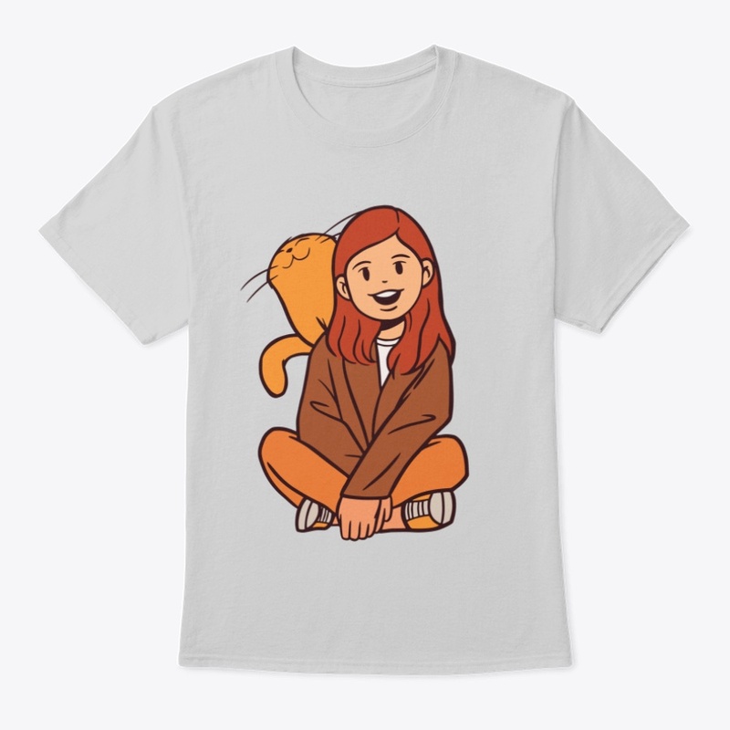 Girl With Kitten T-shirt