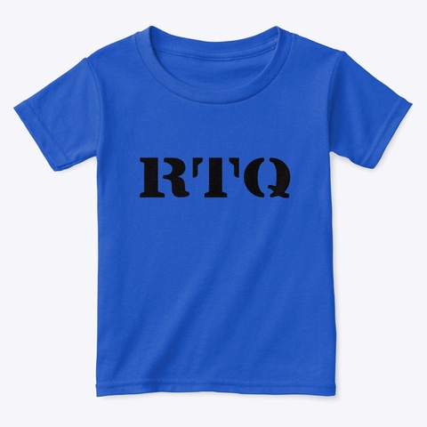 New Rtq Logo T  Shirts Royal  Maglietta Front