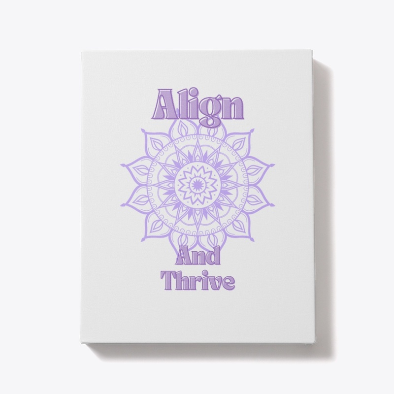 Align and thrive collection on white 