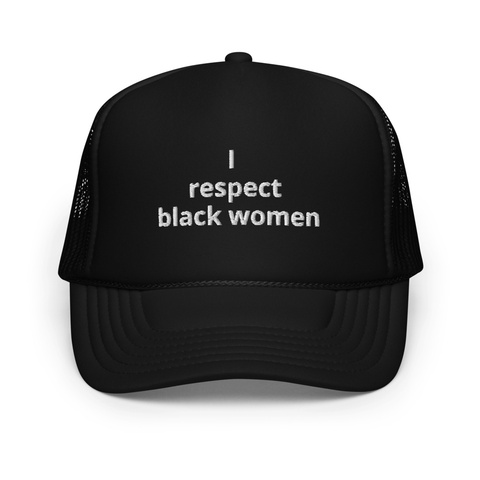 Man's Hat Black T-Shirt Front