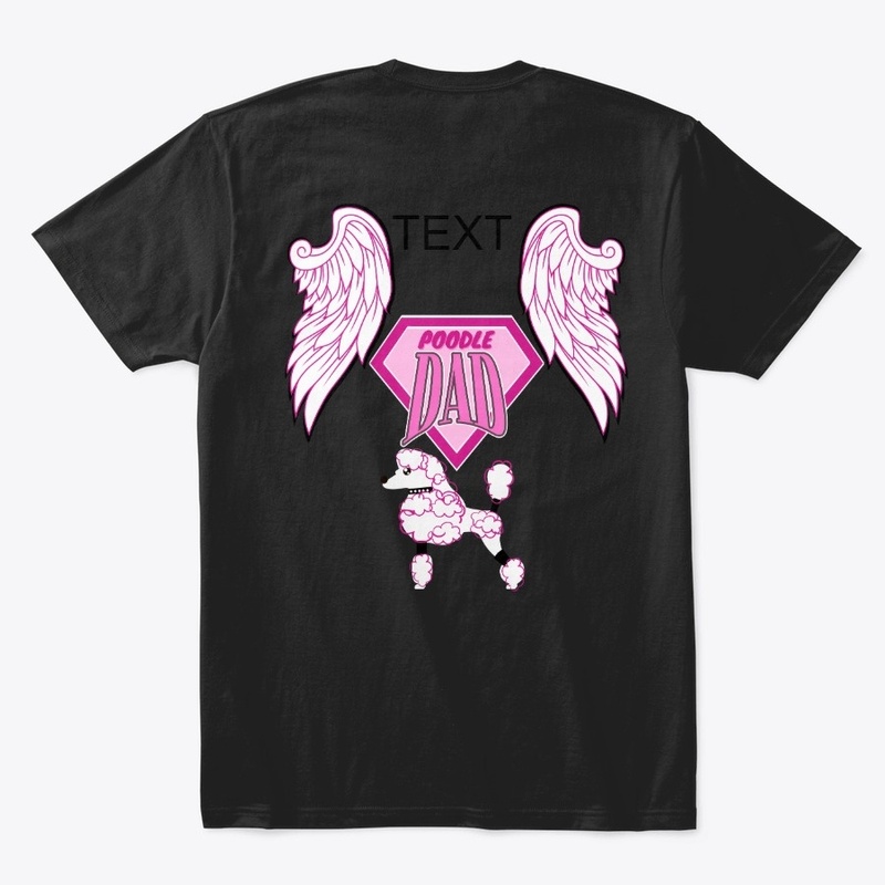 Poodle Dad Angel Wings Cage 