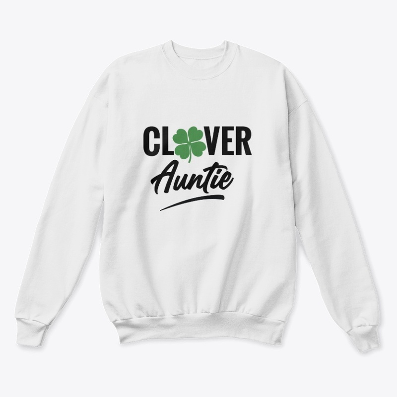 Clover Auntie White Merch