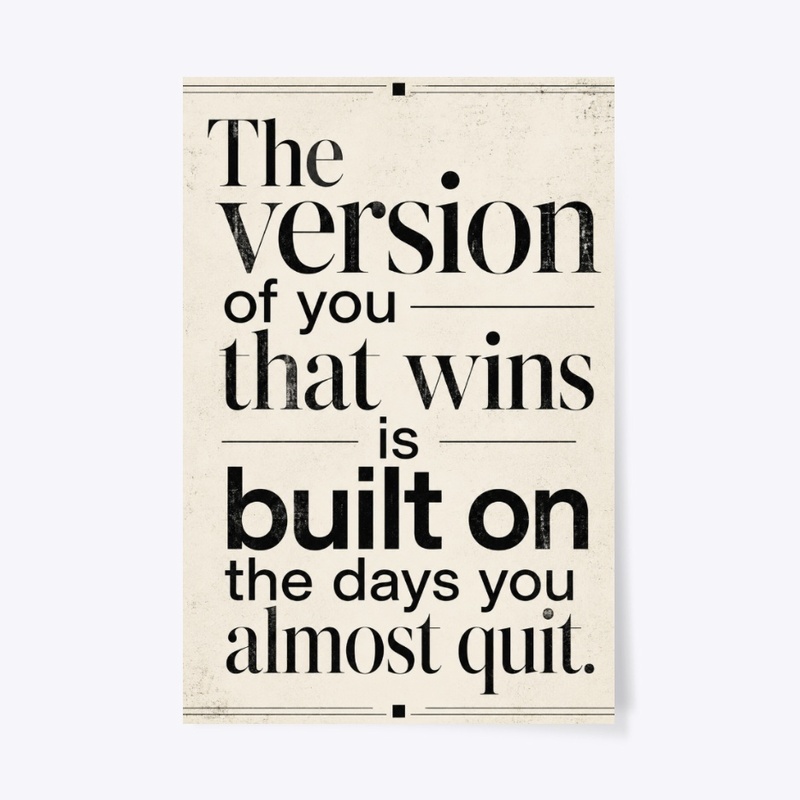 Built on Almost Quitting