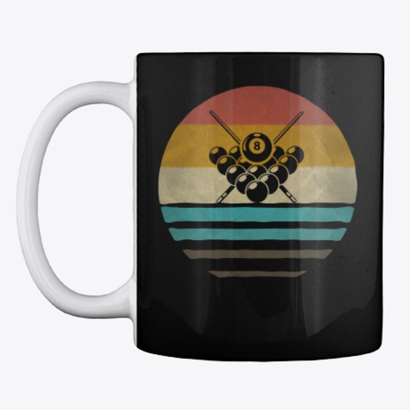 Retro 70s Vintage Billiards Lover Gift