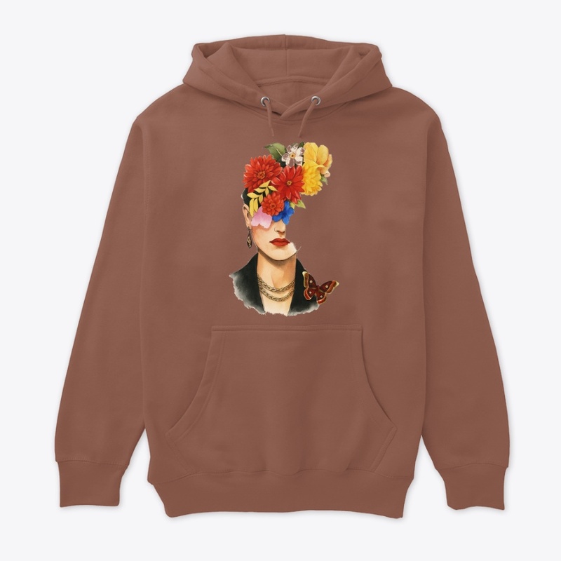 Floral Reflection – Abstract Mixed-Media