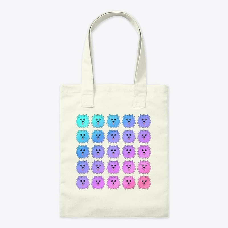 Repetition Pattern of Cute Colorful Dogs