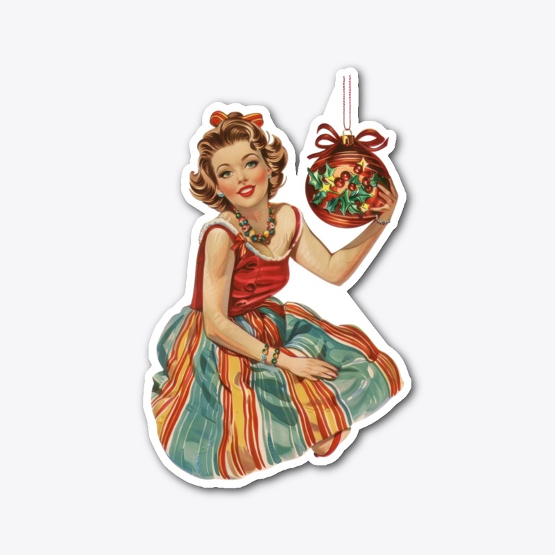 Christmas Women Sticker