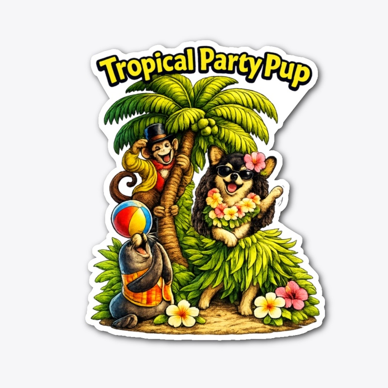 Aloha Pup-Tropical Party Edition