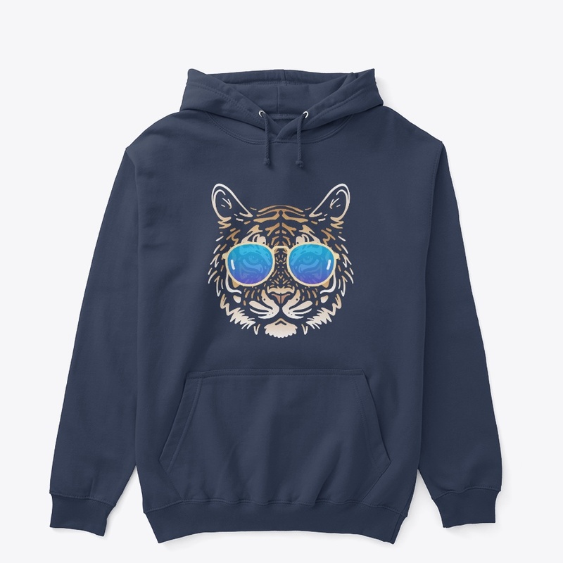 Cute Tiger in Sunglasses (Colored+sg09)