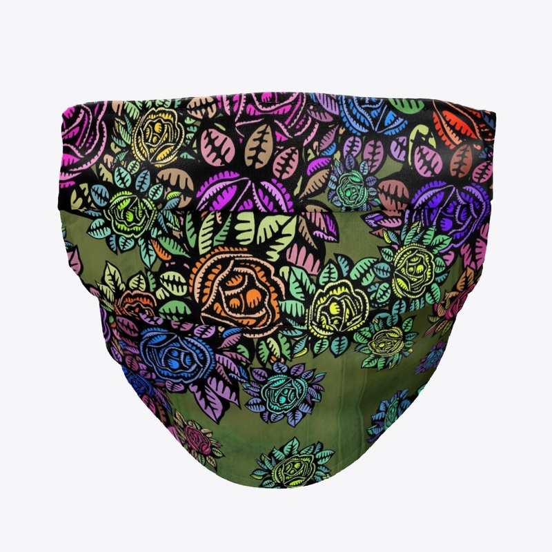 Inspirational Face Mask - Spring Flowers
