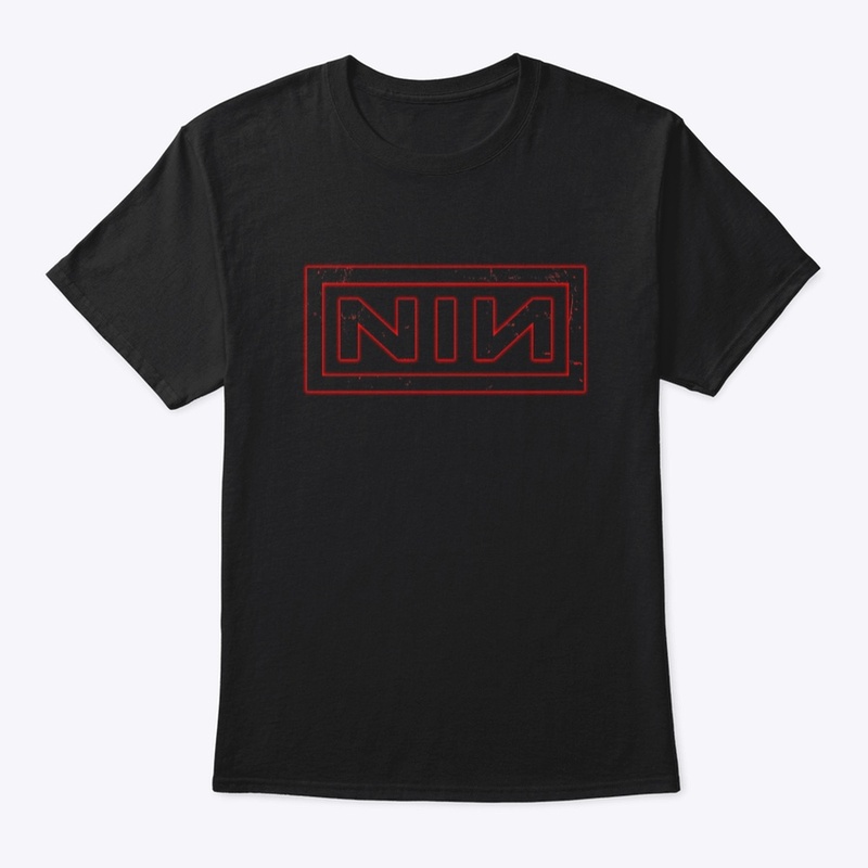 NIN - (Distressed in Neon Red)