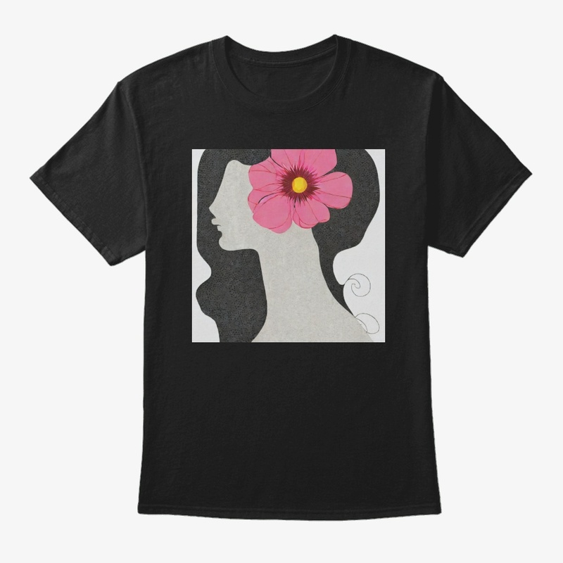 Pink floral lady