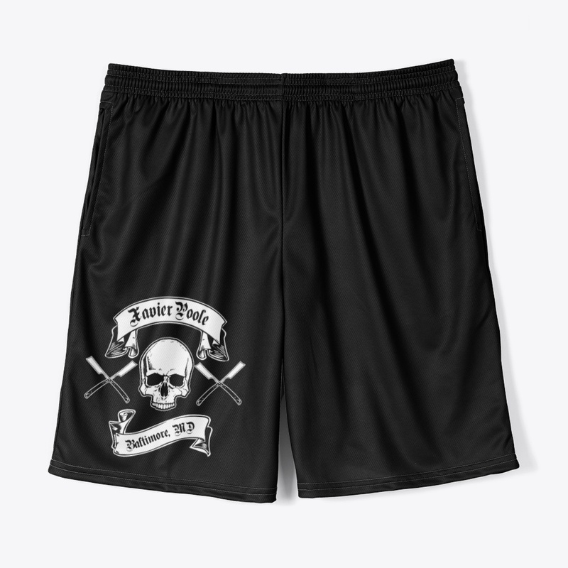 SKULL N BLADES SHORTS