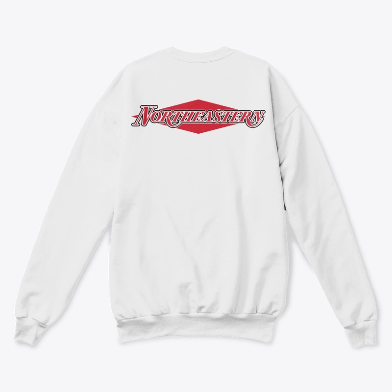 Northeastern Text - White/Black