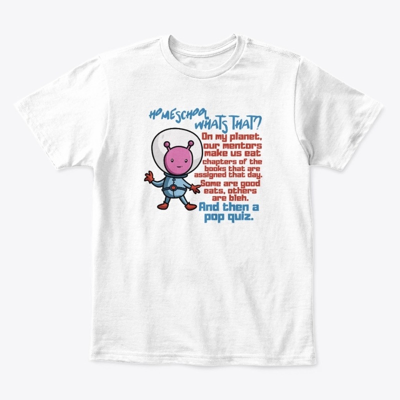 ALIENS EAT BOOKS TO LEARN NO HOMESCHOOL