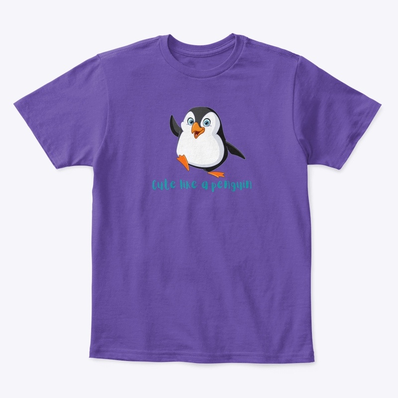 Cute like a penguin T-shirt large print