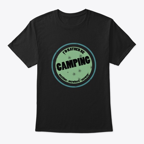 Camping Gifts For Beer And Camping Lover Black T-Shirt Front