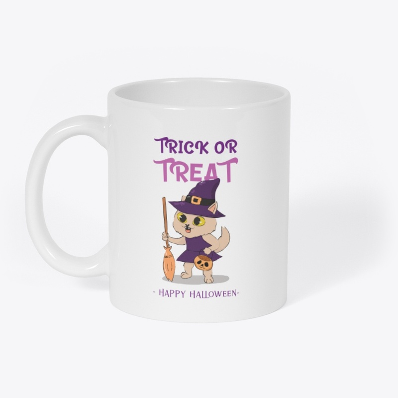 Trick or treat Kitty -  Halloween Design