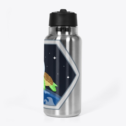 Space Turtle Drinkware Stainless Steel T-Shirt Right