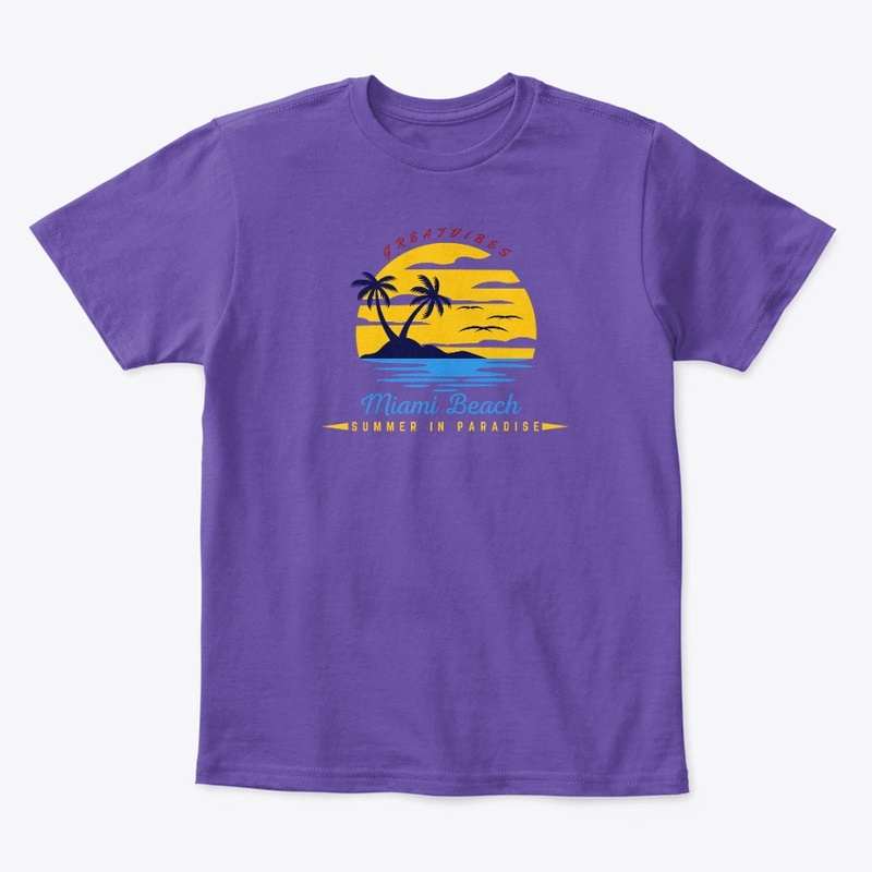 “SUMMER IN PARADISE" Miami Kids Tshirt