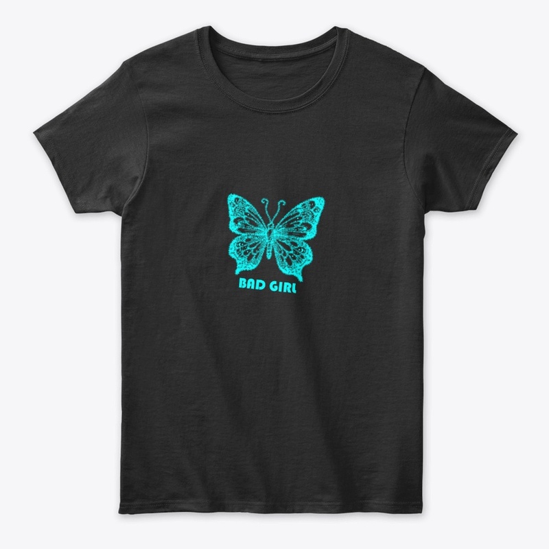 Blue Butterfly Bad Girl