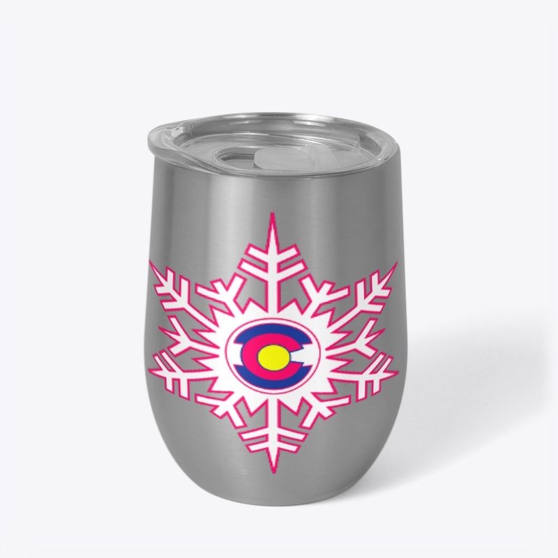 Colorado Snowflake_Hot_Pink!