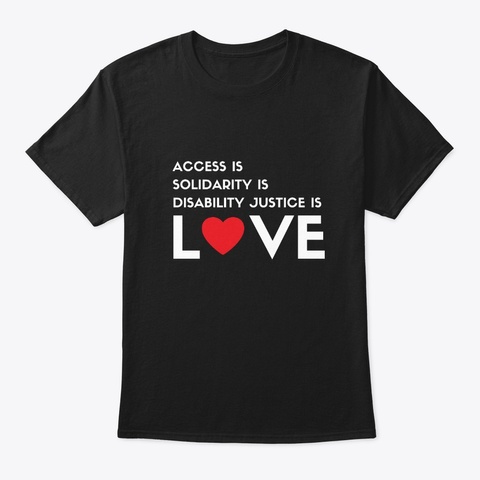 Love Is… [Assorted Colors] Black T-Shirt Front
