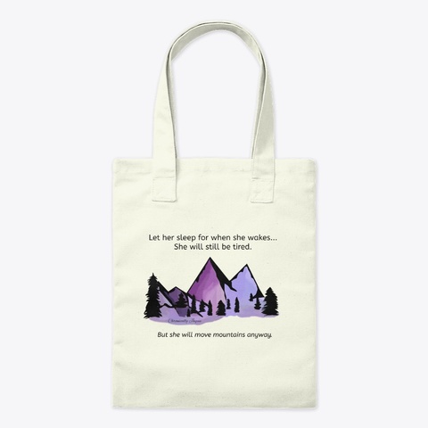Move Mountains (Purple) Natural T-Shirt Front