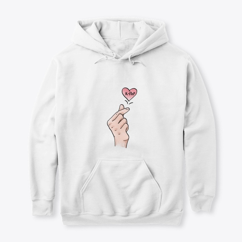 I heart Kpop. Korean finger heart
