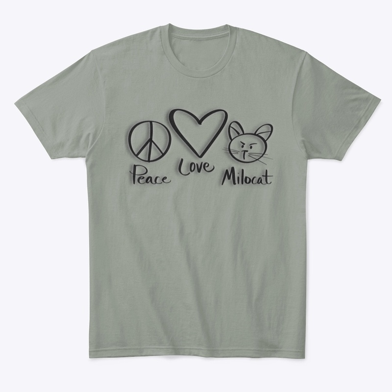 Peace love milo-cat