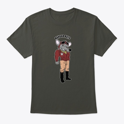 Hangar Rats Full Size Smoke Gray Camiseta Front