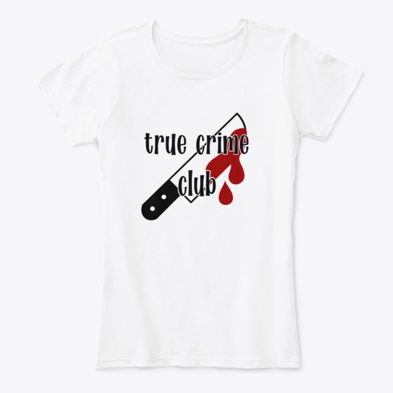 True Crime Club - black + red