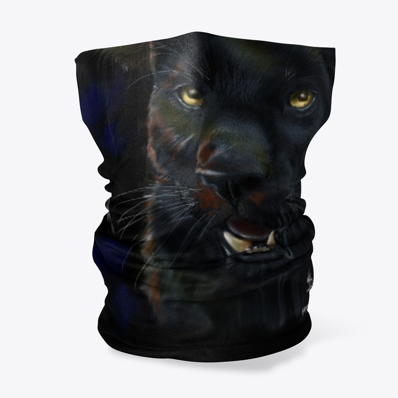 Black Leopard Neck Gaiter