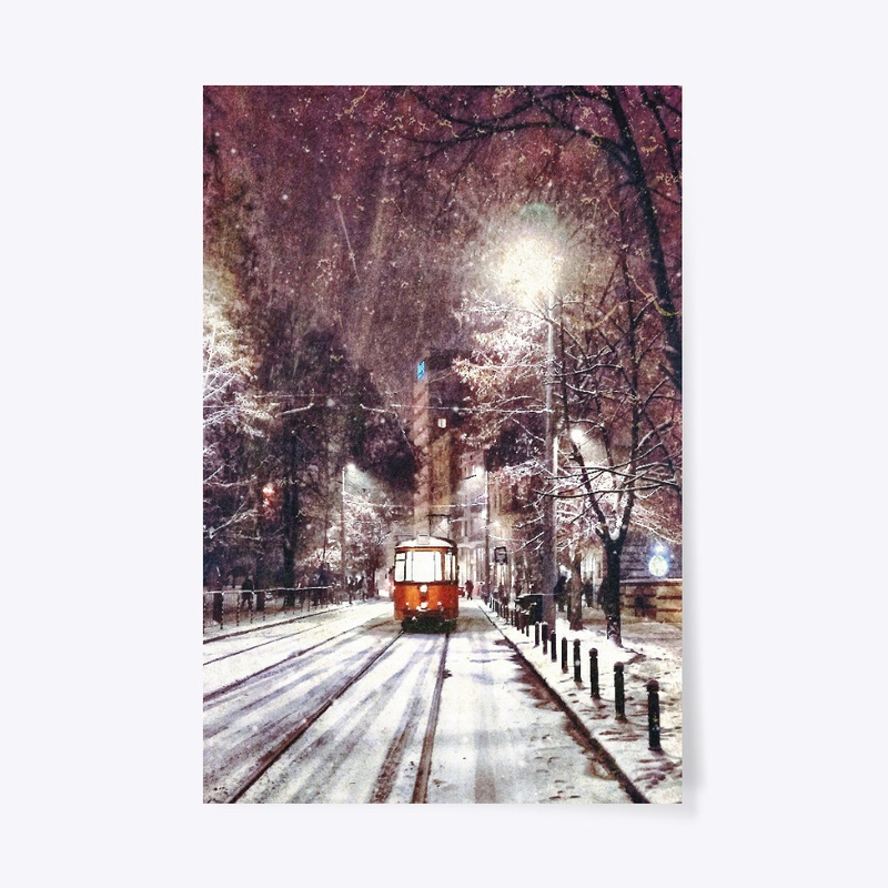 Sofia, Bulgaria - Tram in winter