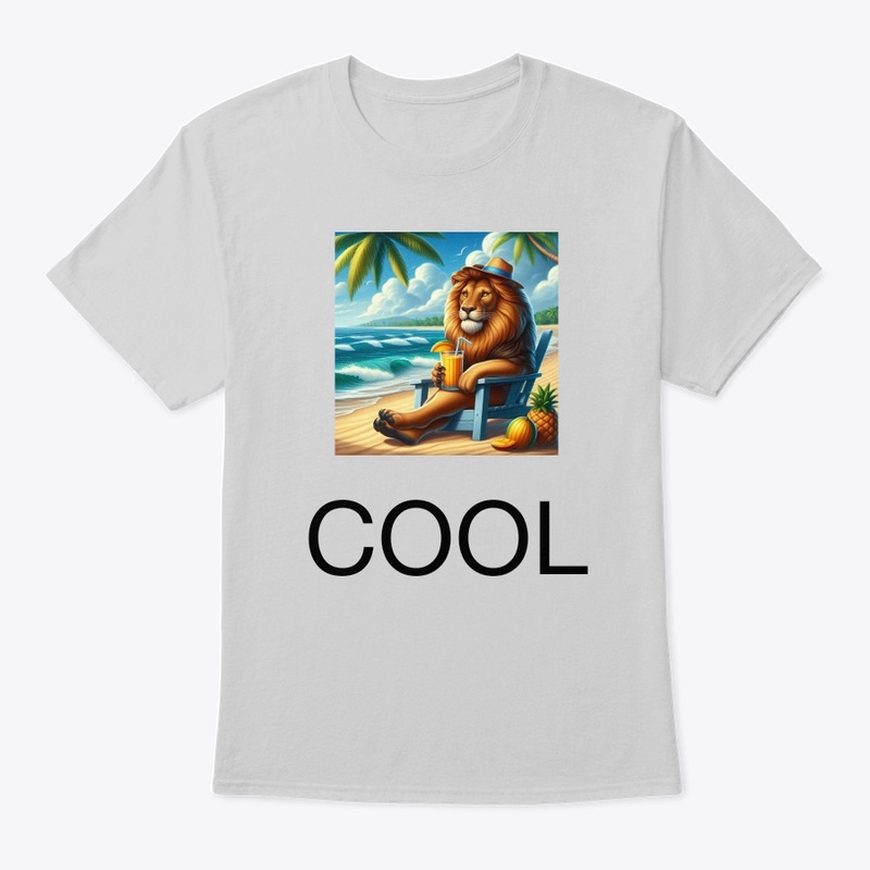lion on the beach