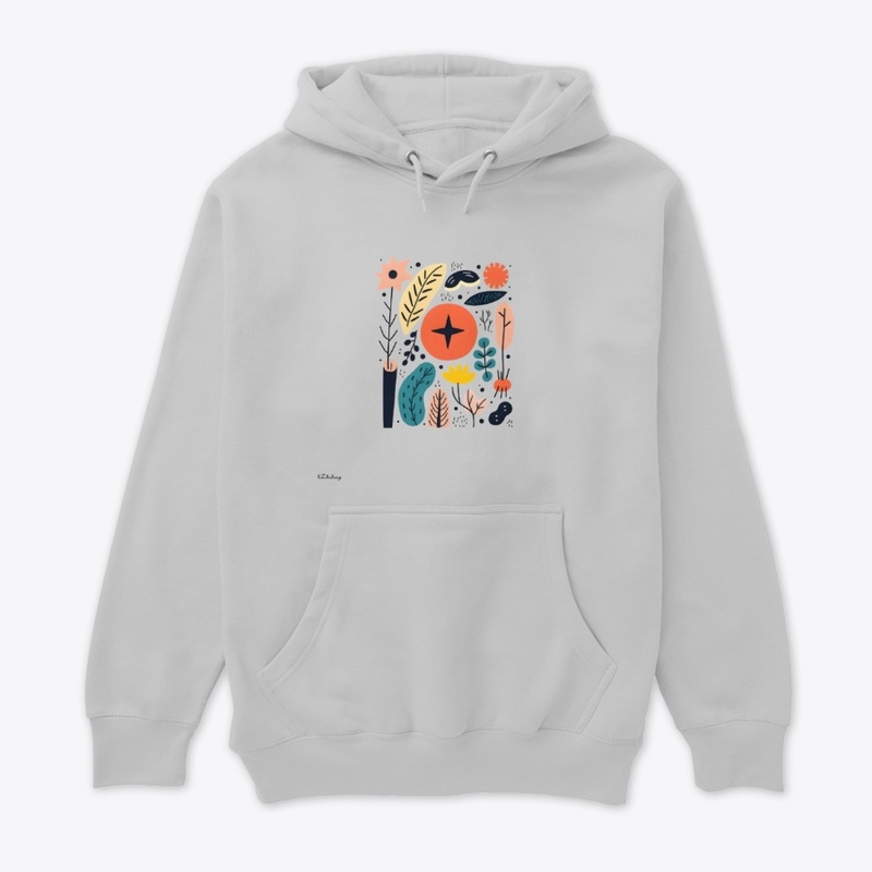 Artistic, modern graphic T-shirt design