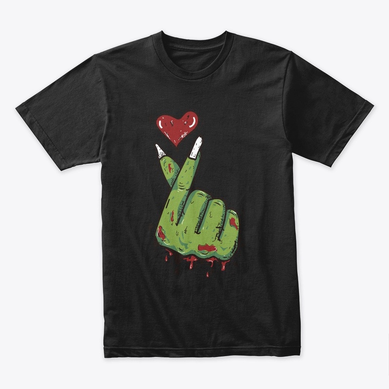 Halloween Zombie hand with heart