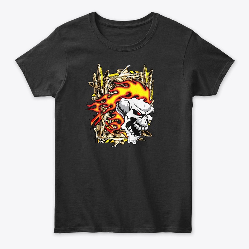 Skull With Fire Classic
