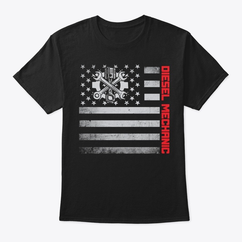 Diesel Mechanic US Flag